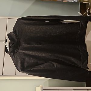 Animal print athletic 1/4 zip